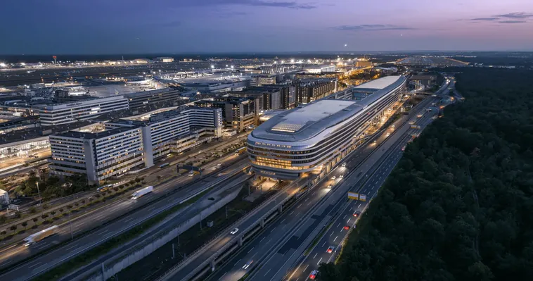 Außenansicht The Squaire, Flughafen Frankfurt